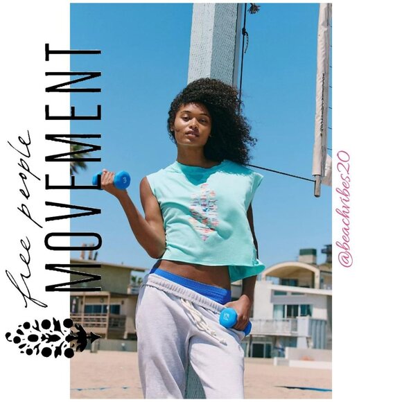 FP MOVEMENT BY FREE PEOPLE Inspire Logo Tank Medium NWOT - Picture 2 of 4